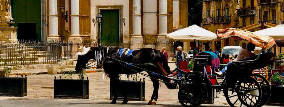 Hoorse and carriage in Palermo